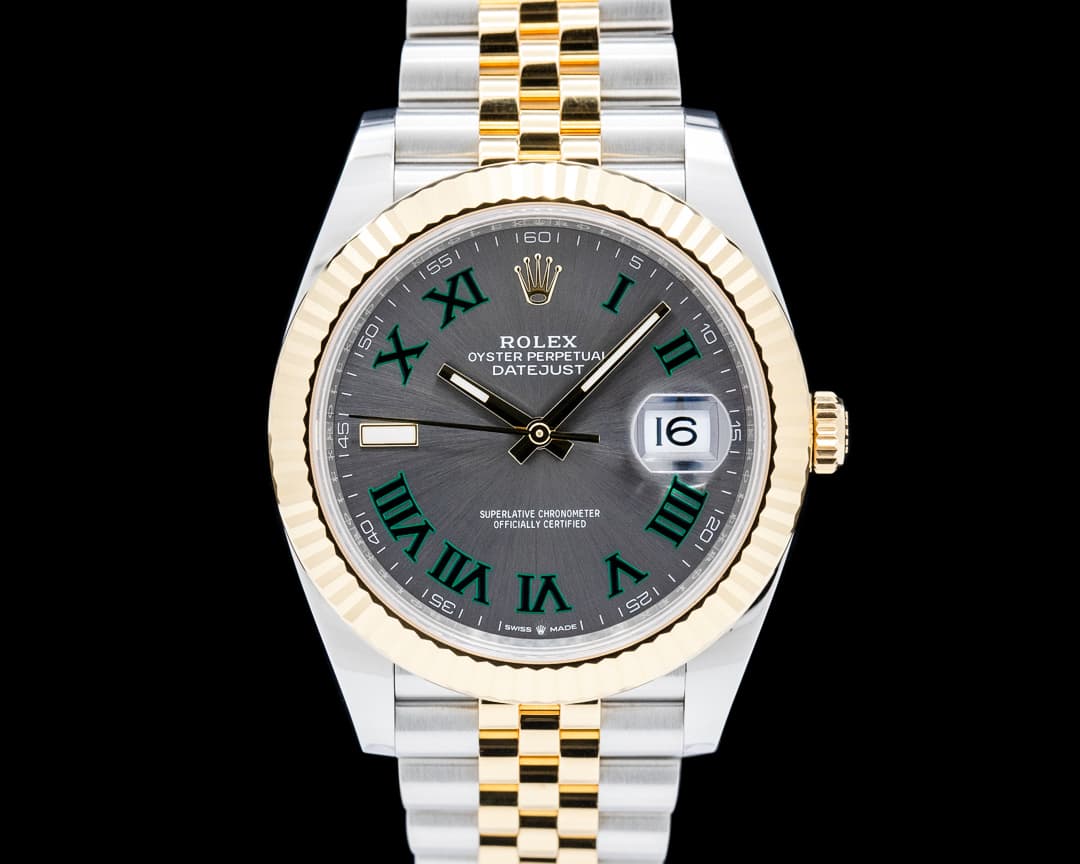 Rolex 126333 Datejust 41MM Jubilee 18K YG / SS Wimbledon Dial
