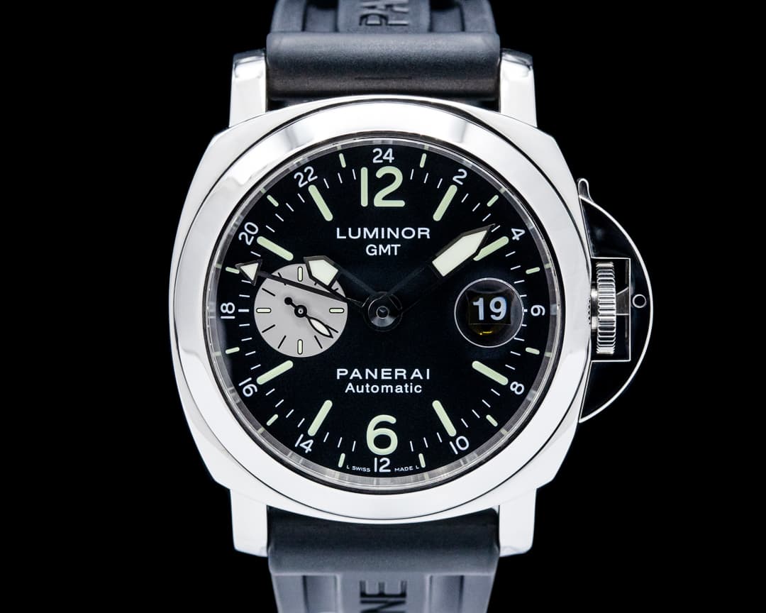 Panerai PAM00088 Luminor GMT SS Black Dial