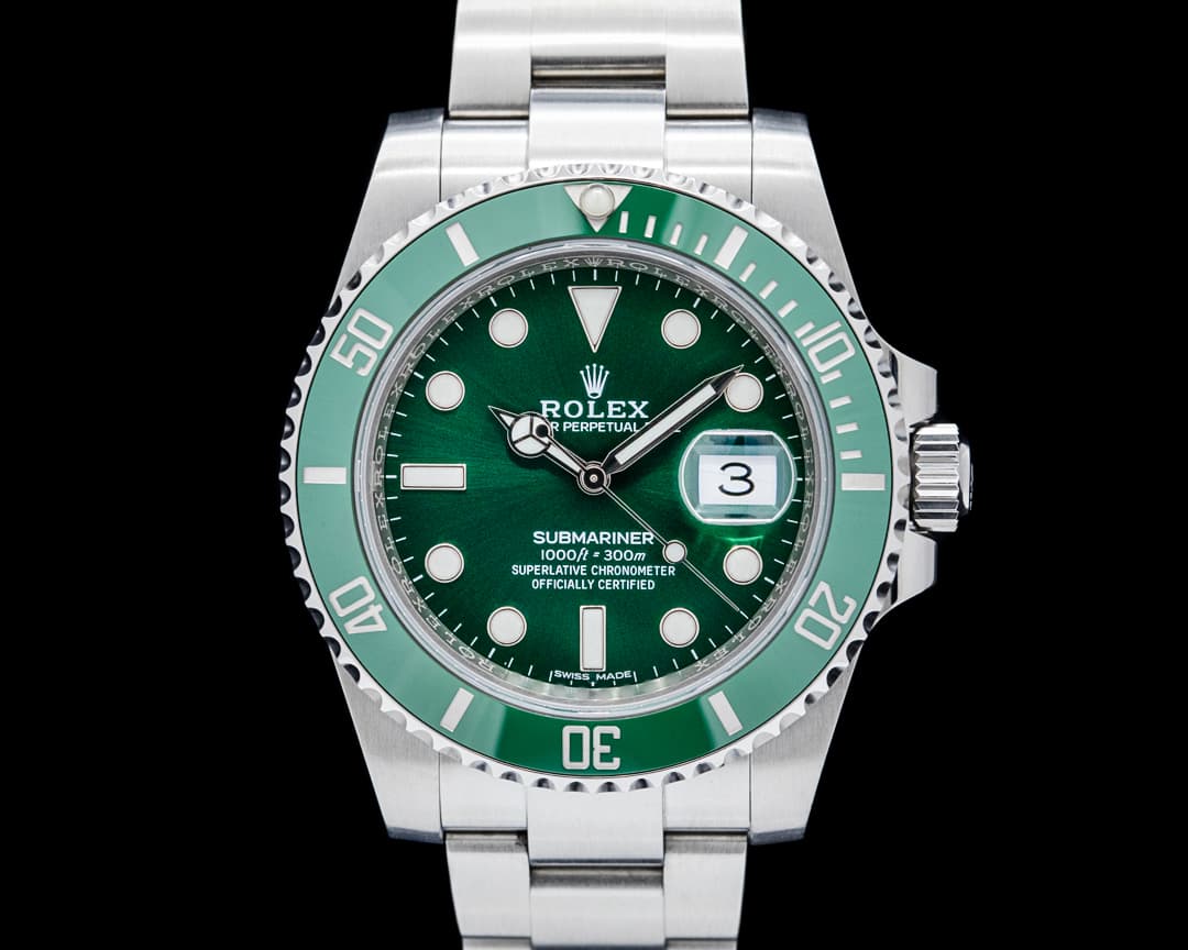 Rolex 116610LV Submariner Date "Hulk" SS Green Dial