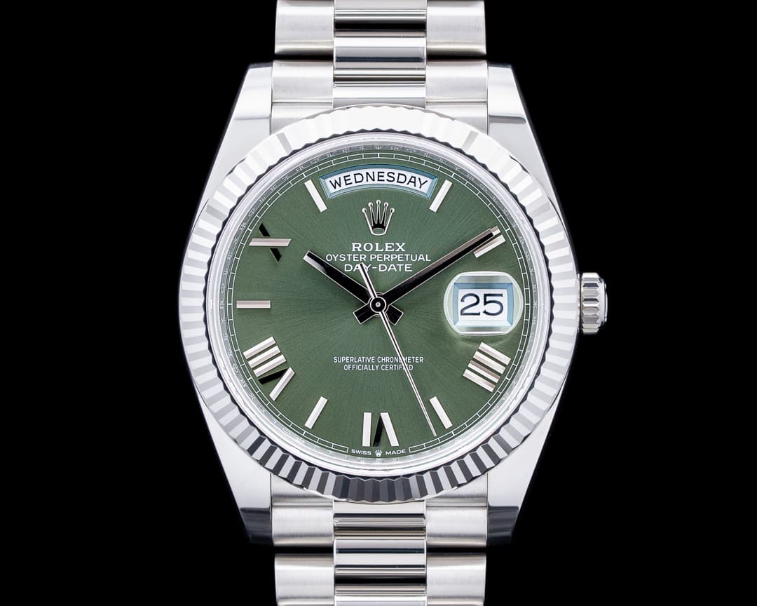 Image of Rolex 228236 Day-Date 40MM Platinum Green Roman Dial Roman 2025