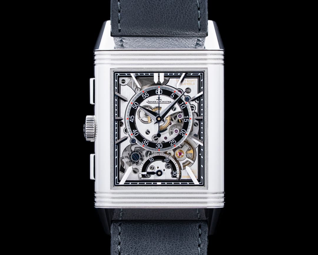 Jaeger LeCoultre Q389848J Reverso Tribute Chronograph SS Blue Dial 2025