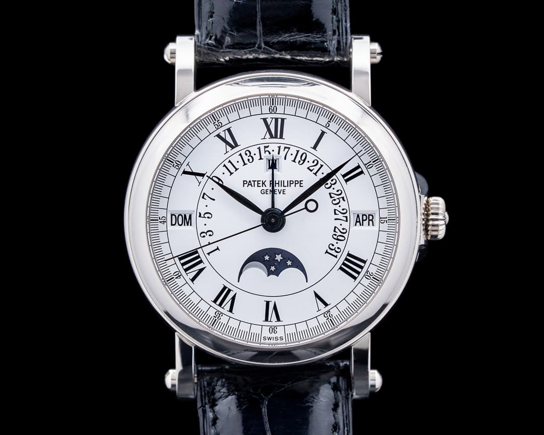 Image of Patek Philippe 5059G Perpetual Calendar Retrograde 18K White Gold White Dial