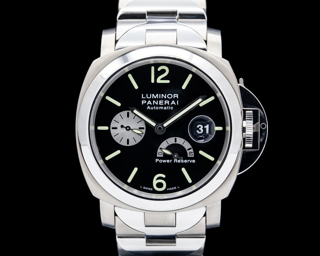 Image of Panerai PAM00126 Luminor Power Reserve SS Black Dial