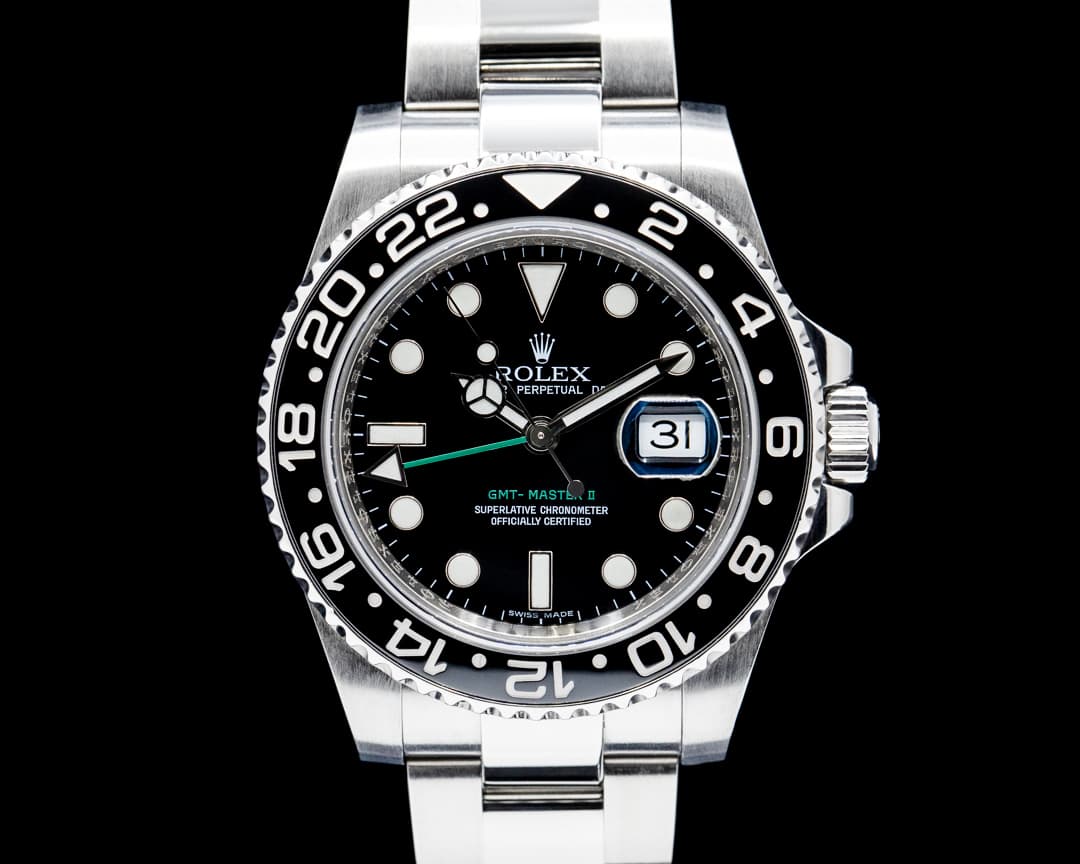 Rolex 116710LN GMT-Master II Ceramic SS Black Dial