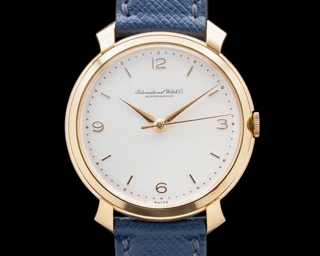 IWC Caliber. 89 Vintage Manual Wind 18K Yellow Gold Silver Dial