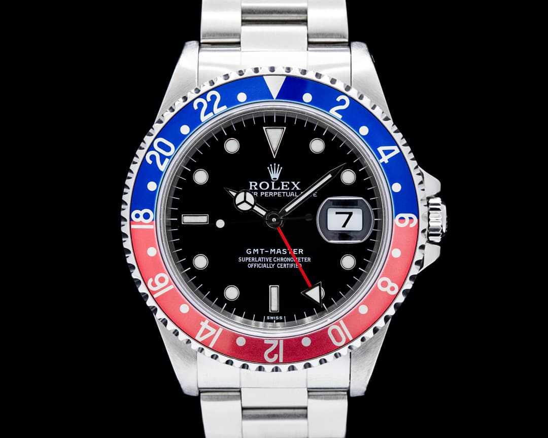 Image of Rolex 16700 GMT-Master Pepsi Black Dial SS