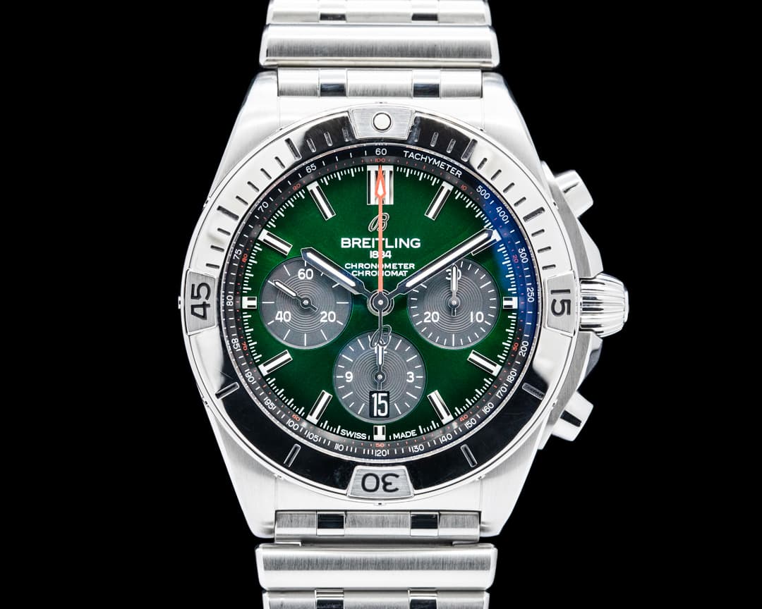 Image of Breitling Chronomat B01 42 SS Green Dial