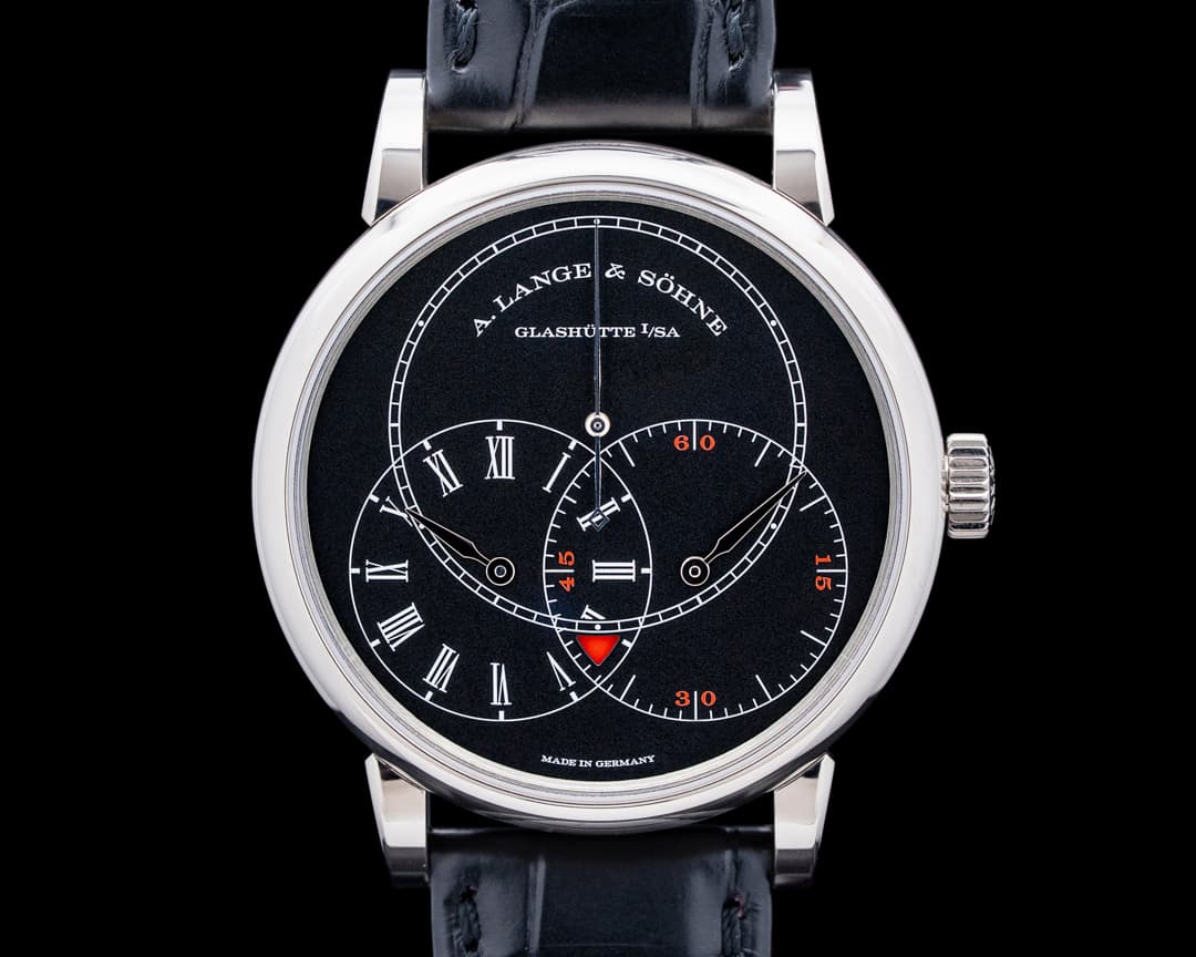 Image of A. Lange and Sohne 252.029 Richard Lange Jumping Seconds 18K White Gold Black Dial