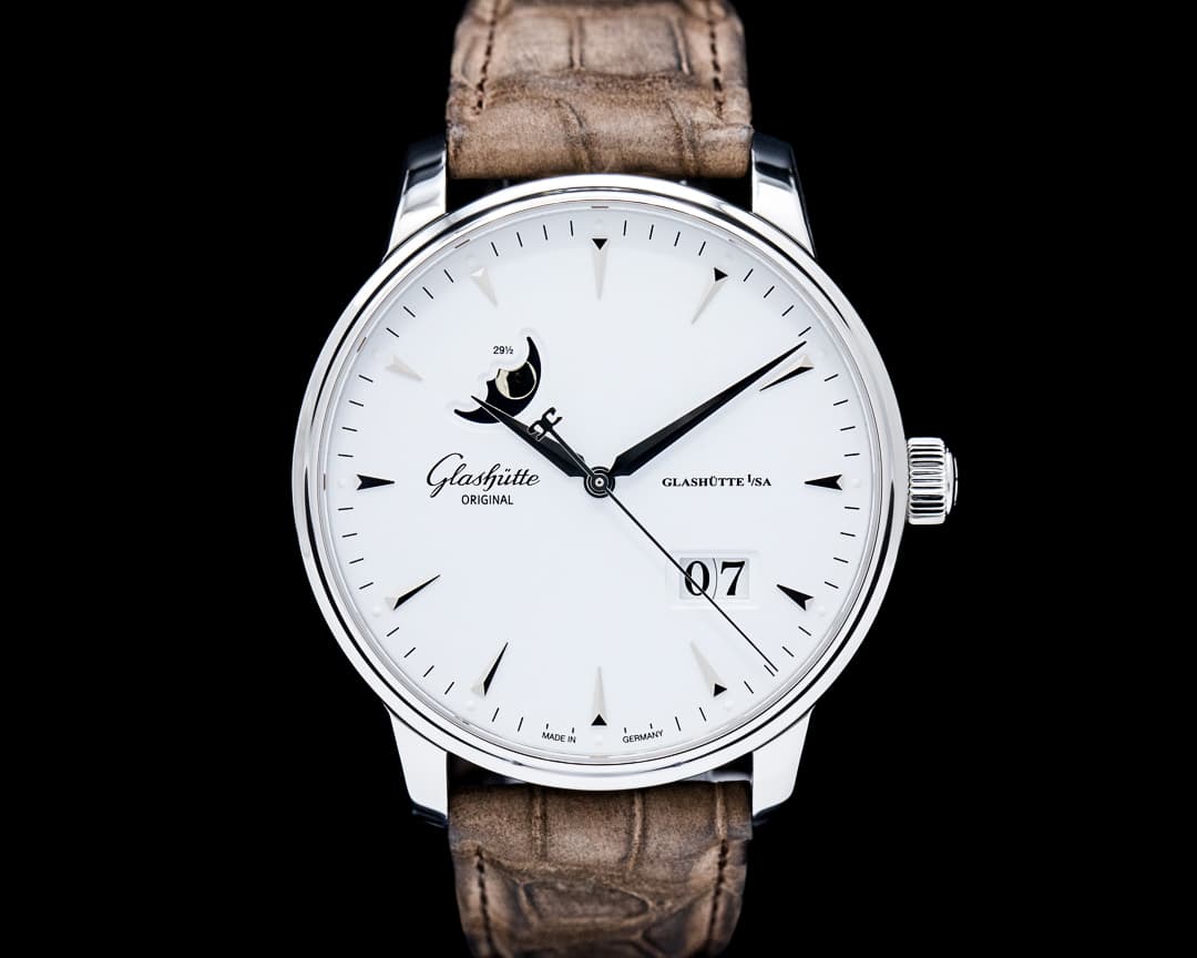Image of Glashutte Original Senator Excellence Panorama Date Moon Phase SS White Dial 2026