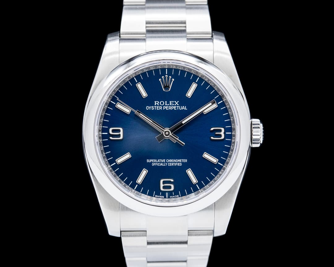 Rolex 116000 Oyster Perpetual SS Blue Dial