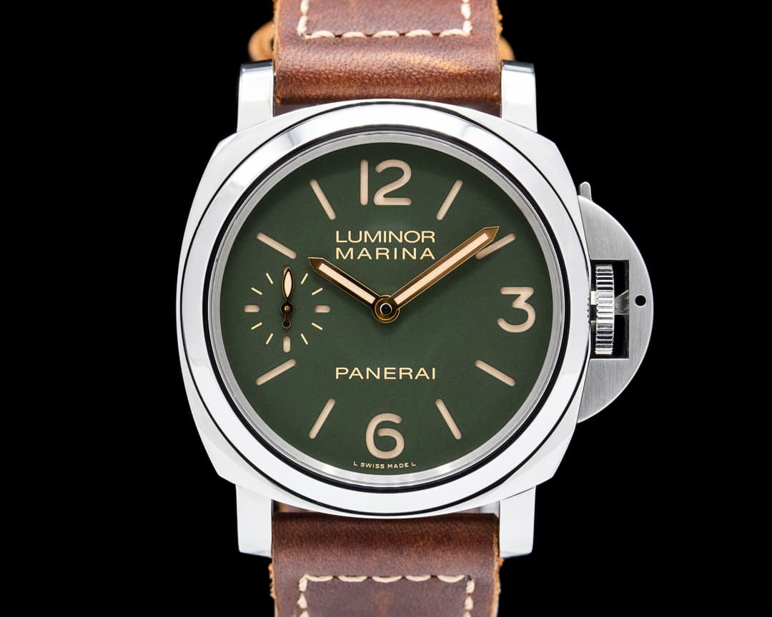 Panerai PAM00911 Luminor Marina 8 Days SS Green Dial LIMITED