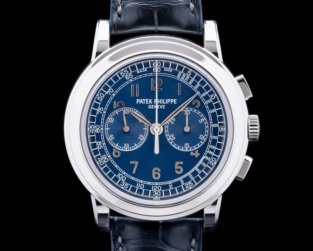 Patek Philippe 5070P-001 Chronograph Platinum Blue Dial