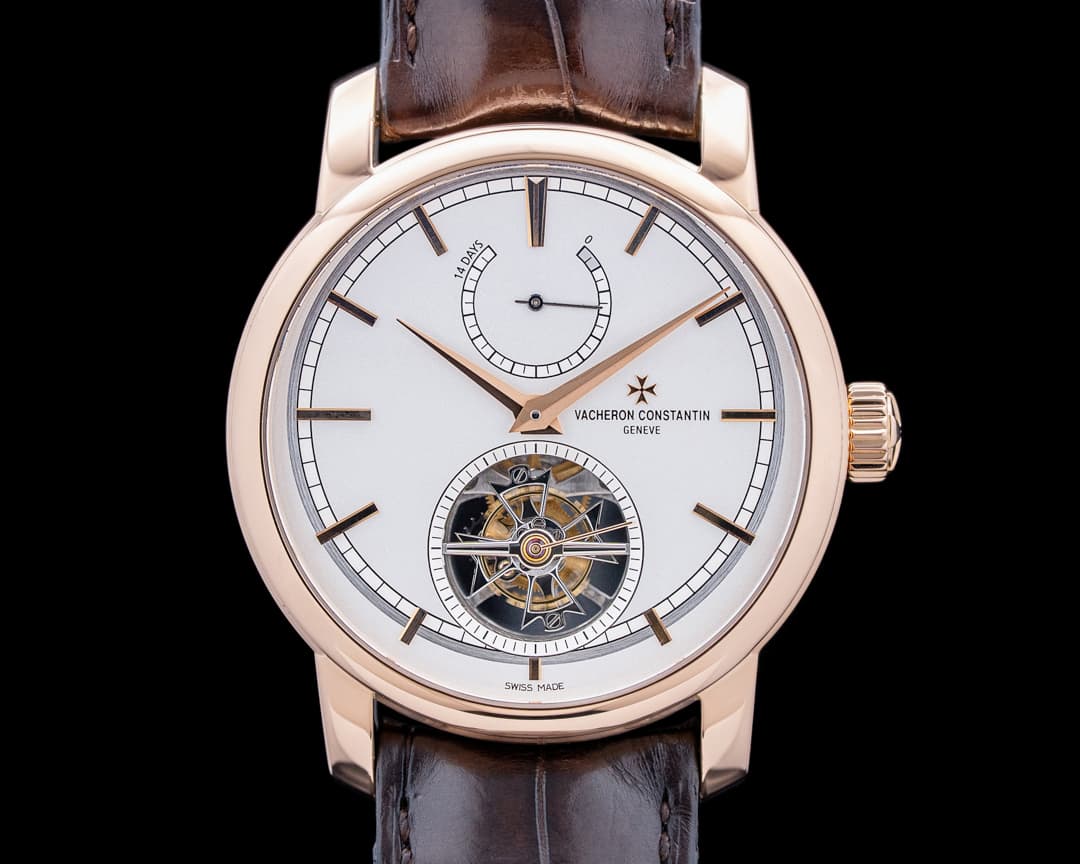 Image of Vacheron Constantin 89000 Patrimony Traditionnelle 14-Day Tourbillon 18K RG Silver Dial
