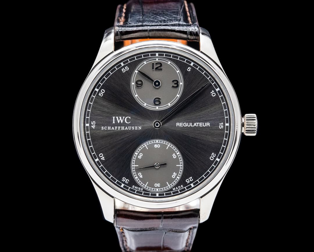 Image of IWC IW544404 Portuguese Regulateur 18K White Gold Gray Dial