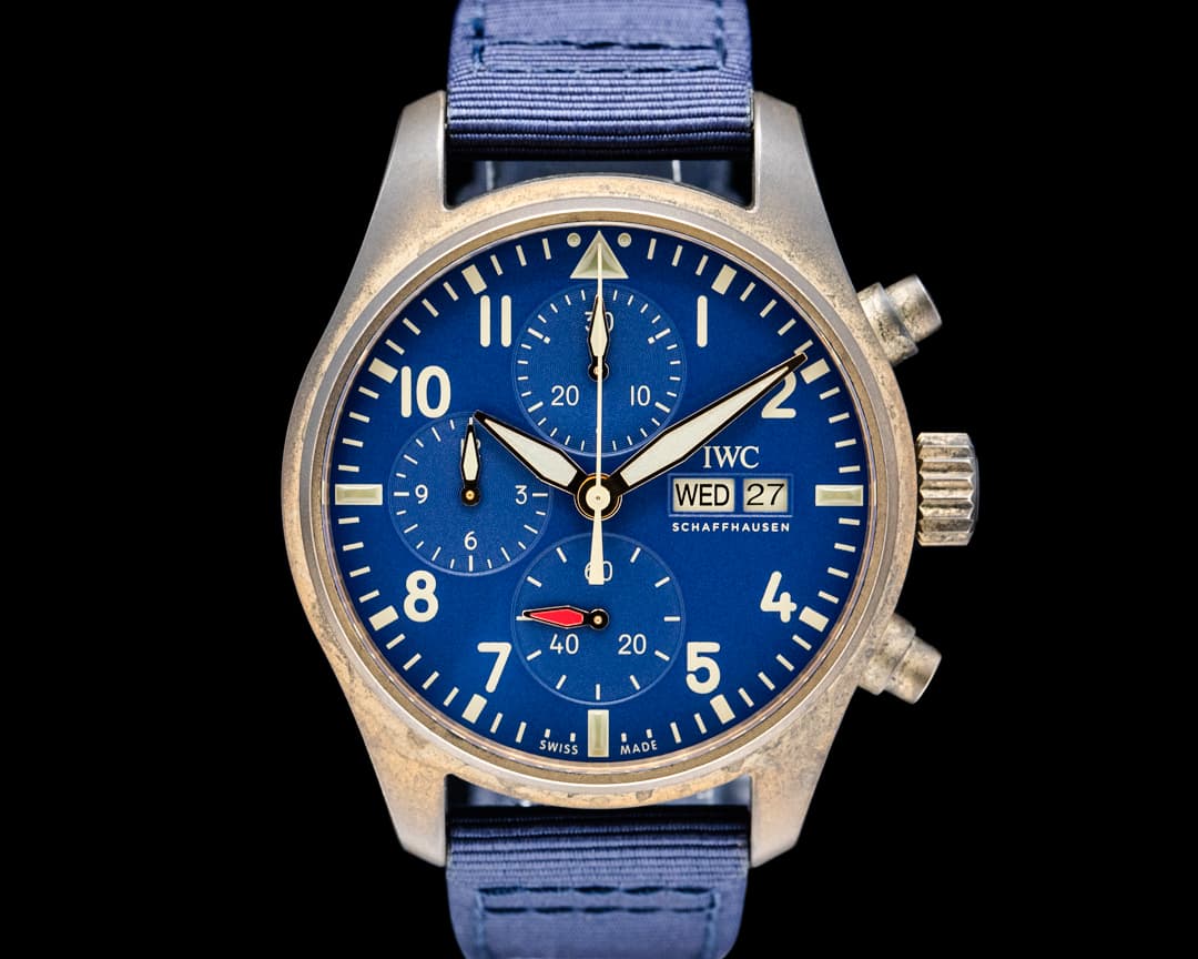 IWC IW388109 Pilot Chronograph 41MM Bronze Blue Dial