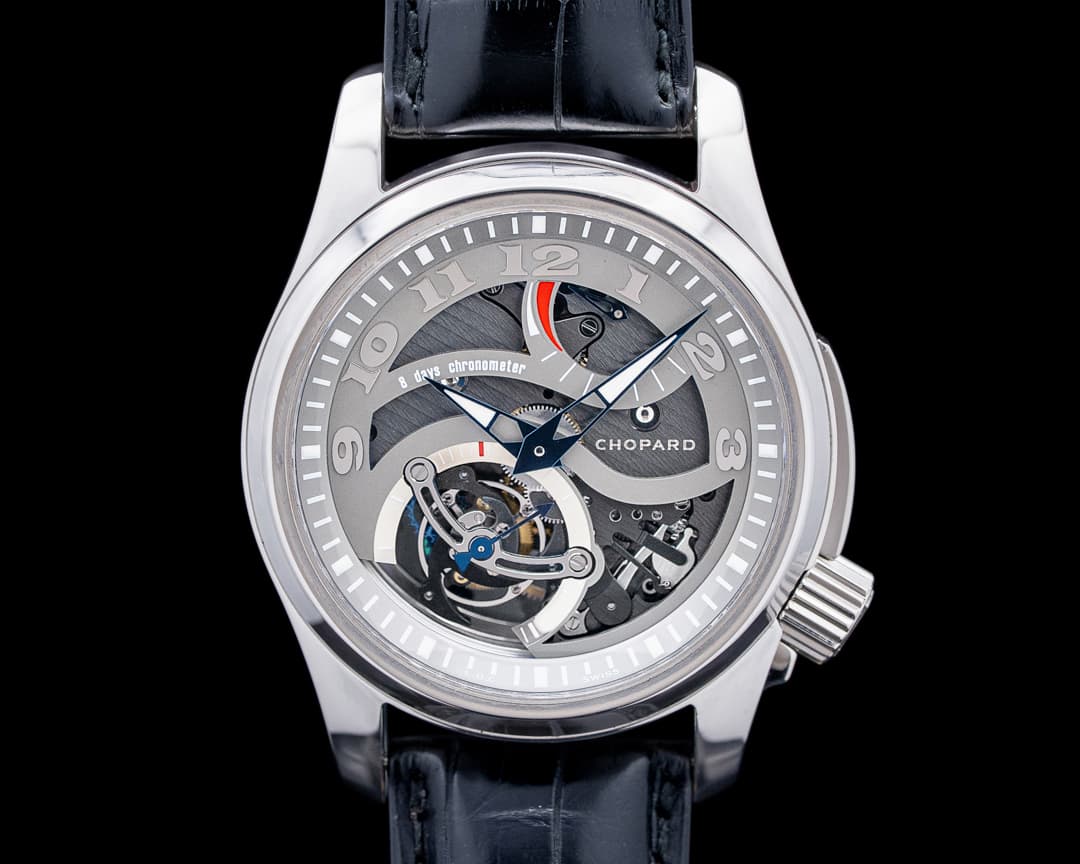 Image of Chopard 161917-900 L.U.C Tech Twist Tourbillon Palladium Skeleton Dial LIMITED