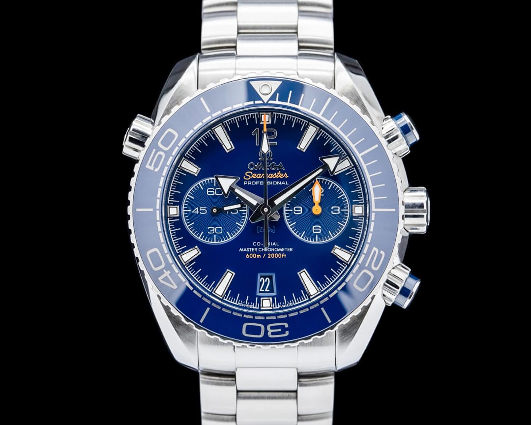 Image of Omega Seamaster Planet Ocean 600M Chronograph SS Blue Dial