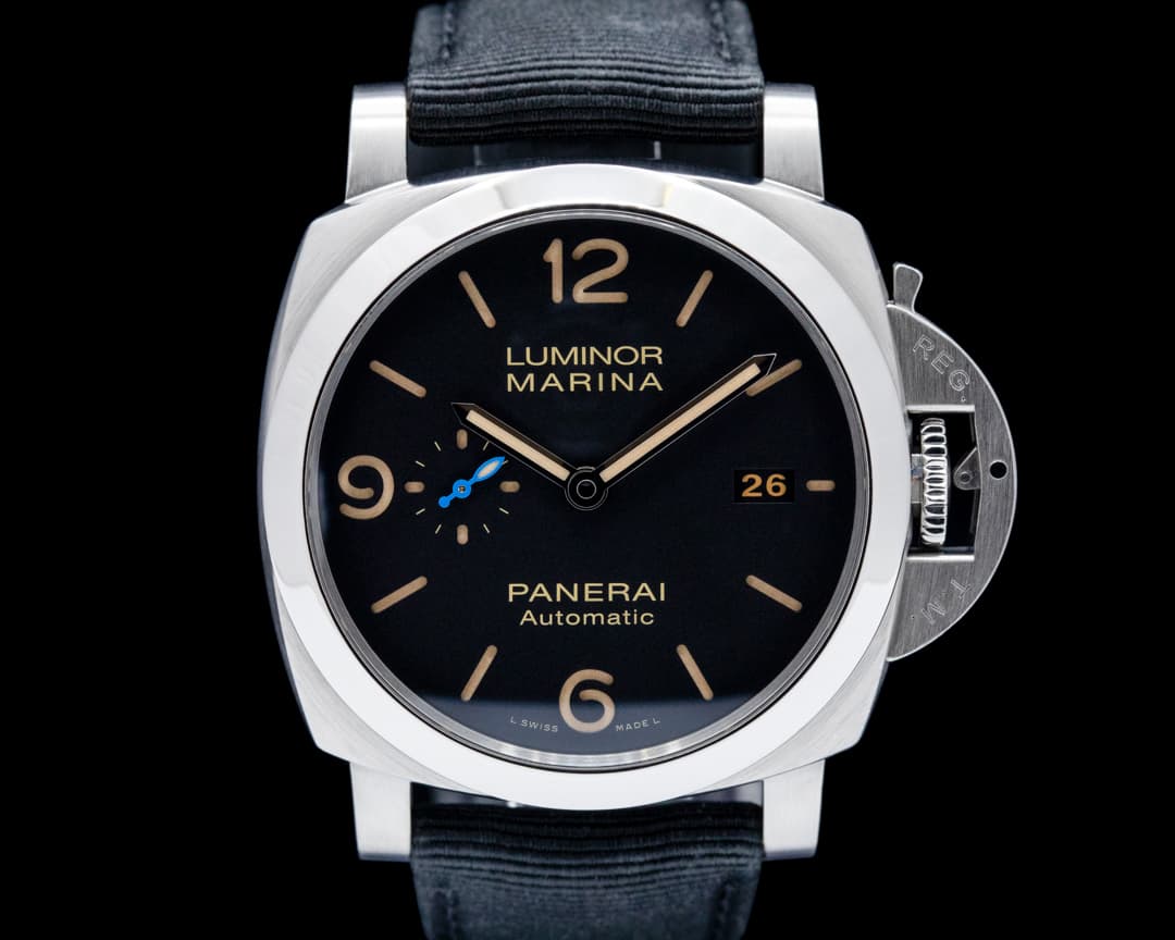 Image of Panerai PAM01312 Luminor Marina 1950 44 3 Days SS Black Dial LIMITED