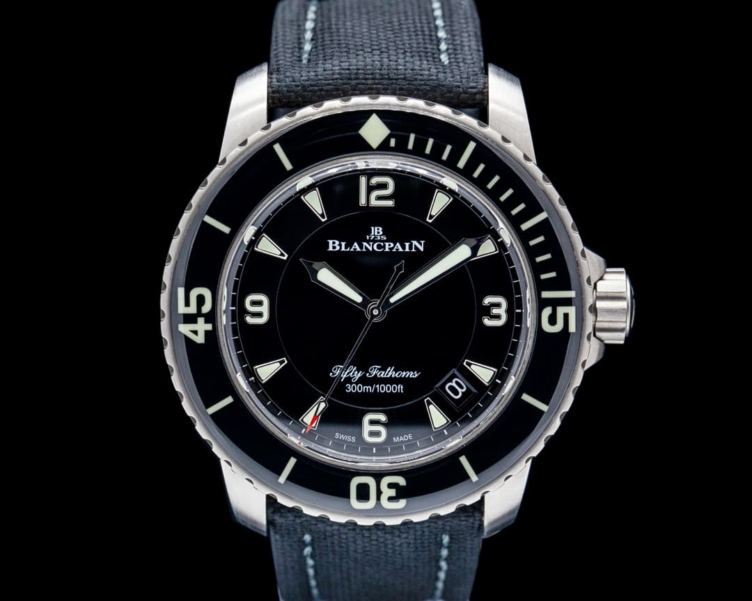 Image of Blancpain 5015 Fifty Fathoms Automatique Titanium Black Dial