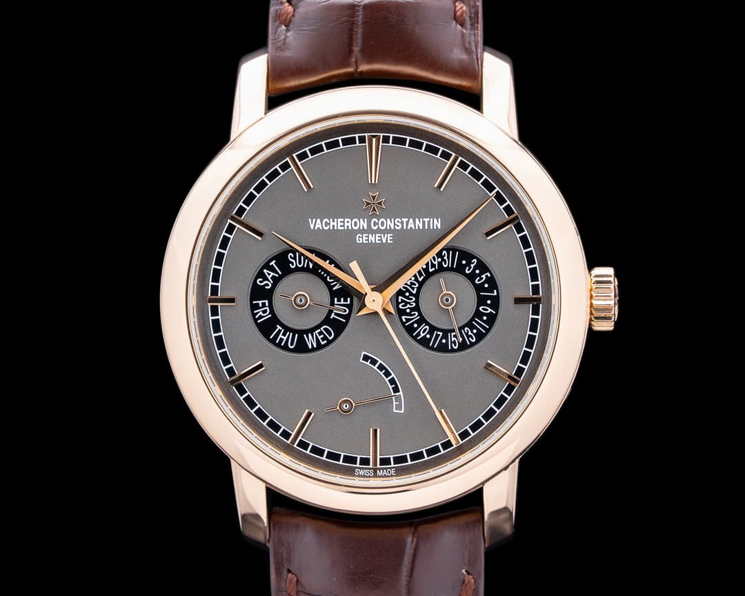 Image of Vacheron Constantin 85290 Traditionnelle Day-Date / Power Reserve 18K Rose Gold Gray Dial