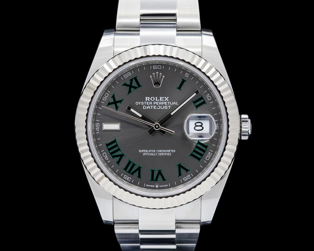 Image of Rolex 126334 Datejust 41 SS Gray Wimbledon Dial