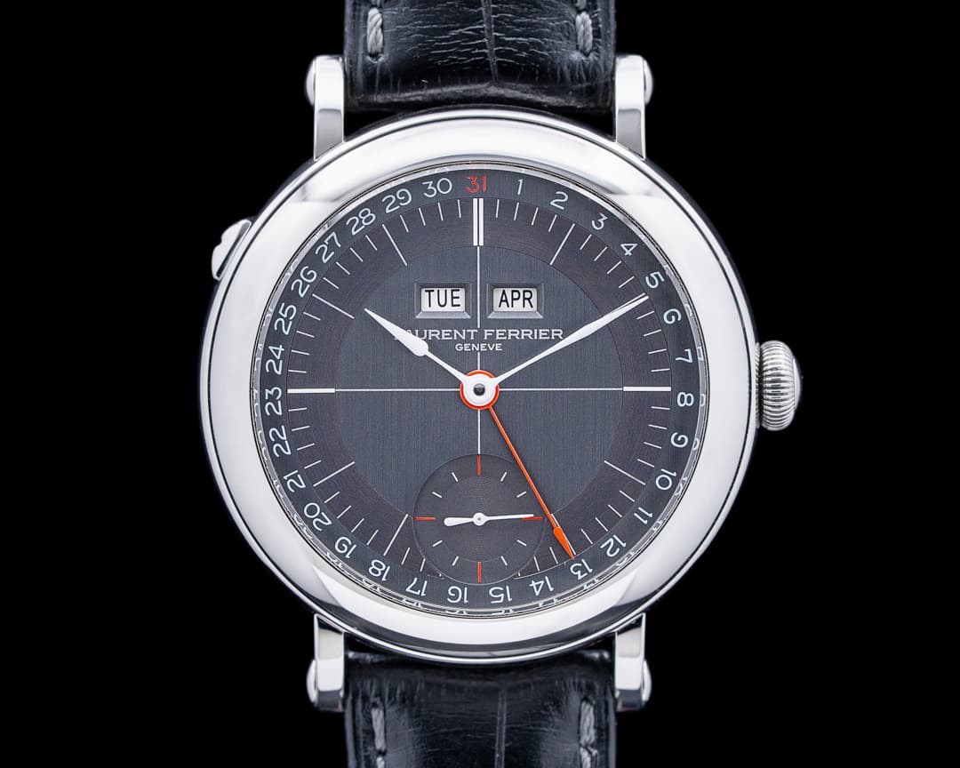 Image of Laurent Ferrier Annual Calendar Montre Ecole SS Gray Dial