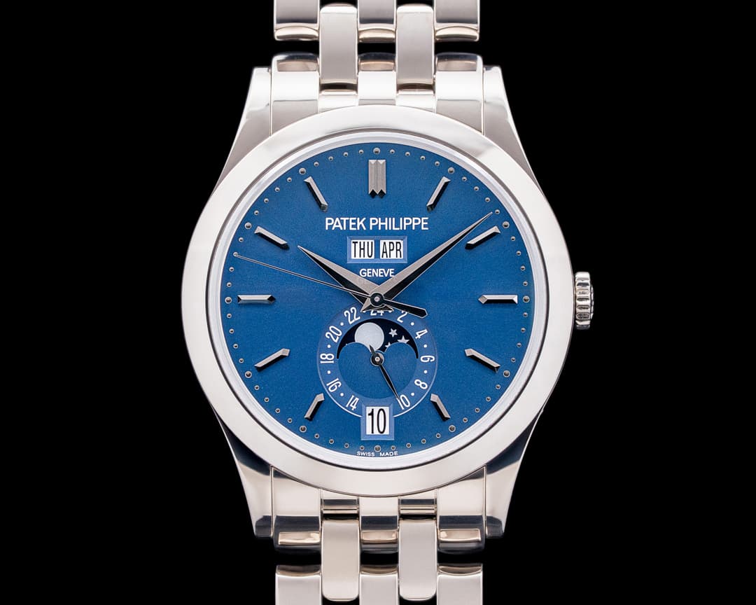 Patek Philippe 5396/1G Annual Calendar 18K White Gold Blue Dial