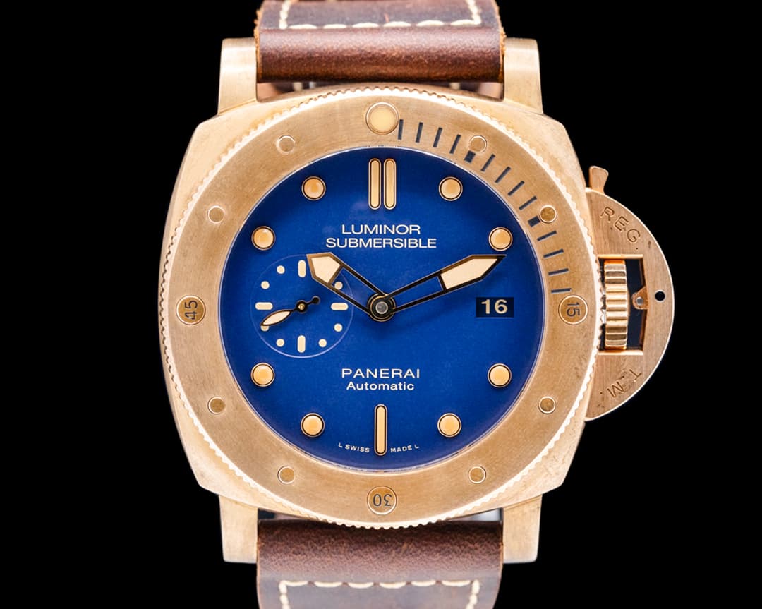 Panerai Luminor Submersible 1950 3 Days Bronzo Blue Dial LIMITED