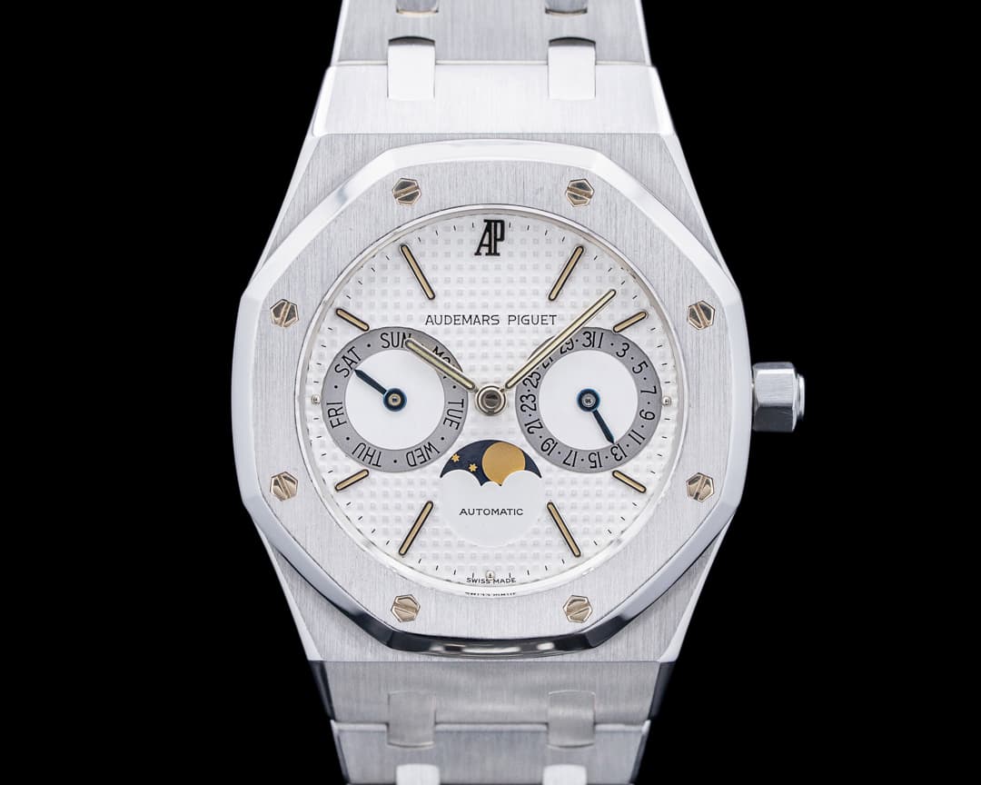 Image of Audemars Piguet 25594ST Royal Oak Day-Date Moonphase SS White Dial