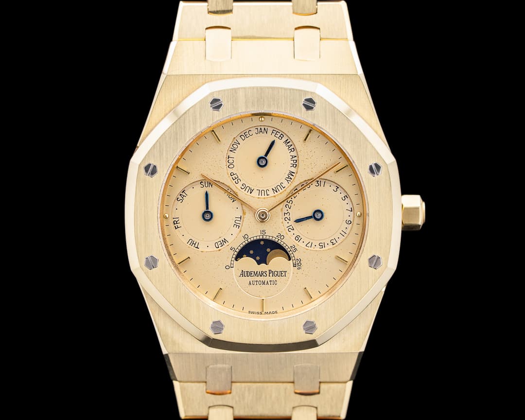 Audemars Piguet 25654BA Royal Oak Perpetual Calendar 18K Yellow Gold Champagne Dial