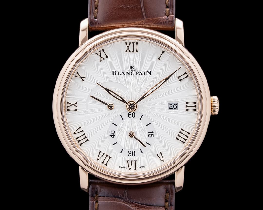 Blancpain 6606A Villeret Ultraplate 18K Rose Gold Opaline Dial