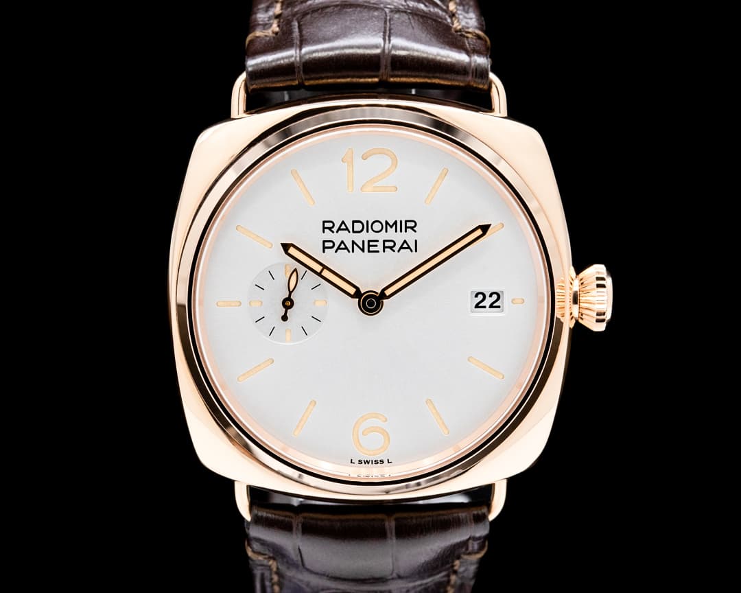 Image of Panerai PAM01026 Radiomir Quaranta Goldtech Silver Dial