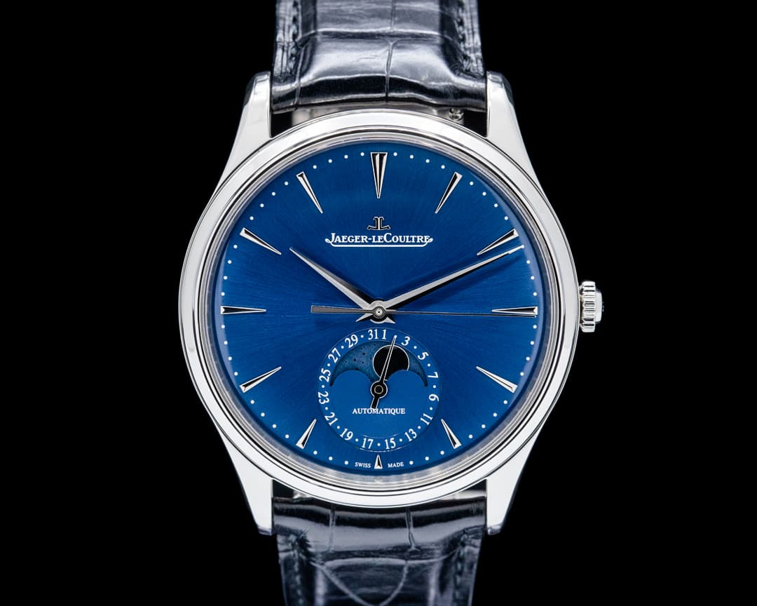 Image of Jaeger LeCoultre Q1368480 Master Ultra Thin Moon SS Blue Dial