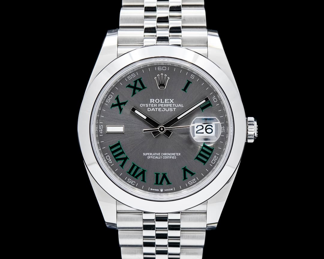 Rolex 126300 Datejust 41 SS "Wimbledon" Dial