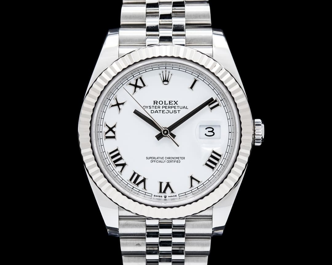 Rolex 126334 Datejust 41MM SS White Roman Dial