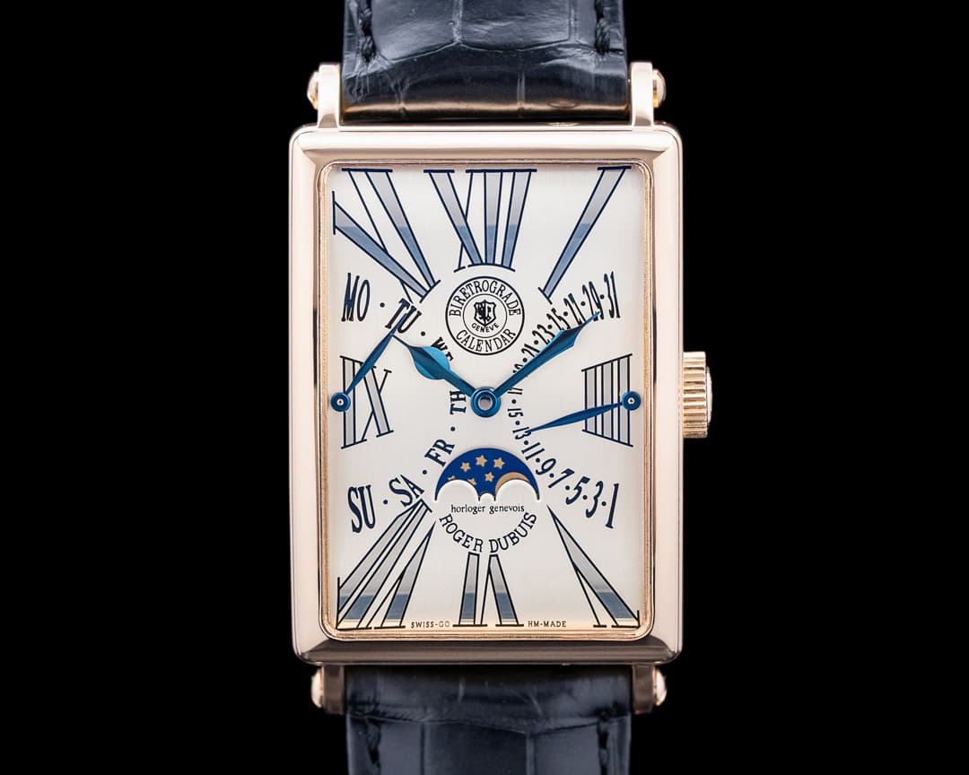 Roger Dubuis Much More Bi-Retrograde 18K Rose Gold Silver Dial LIMITED