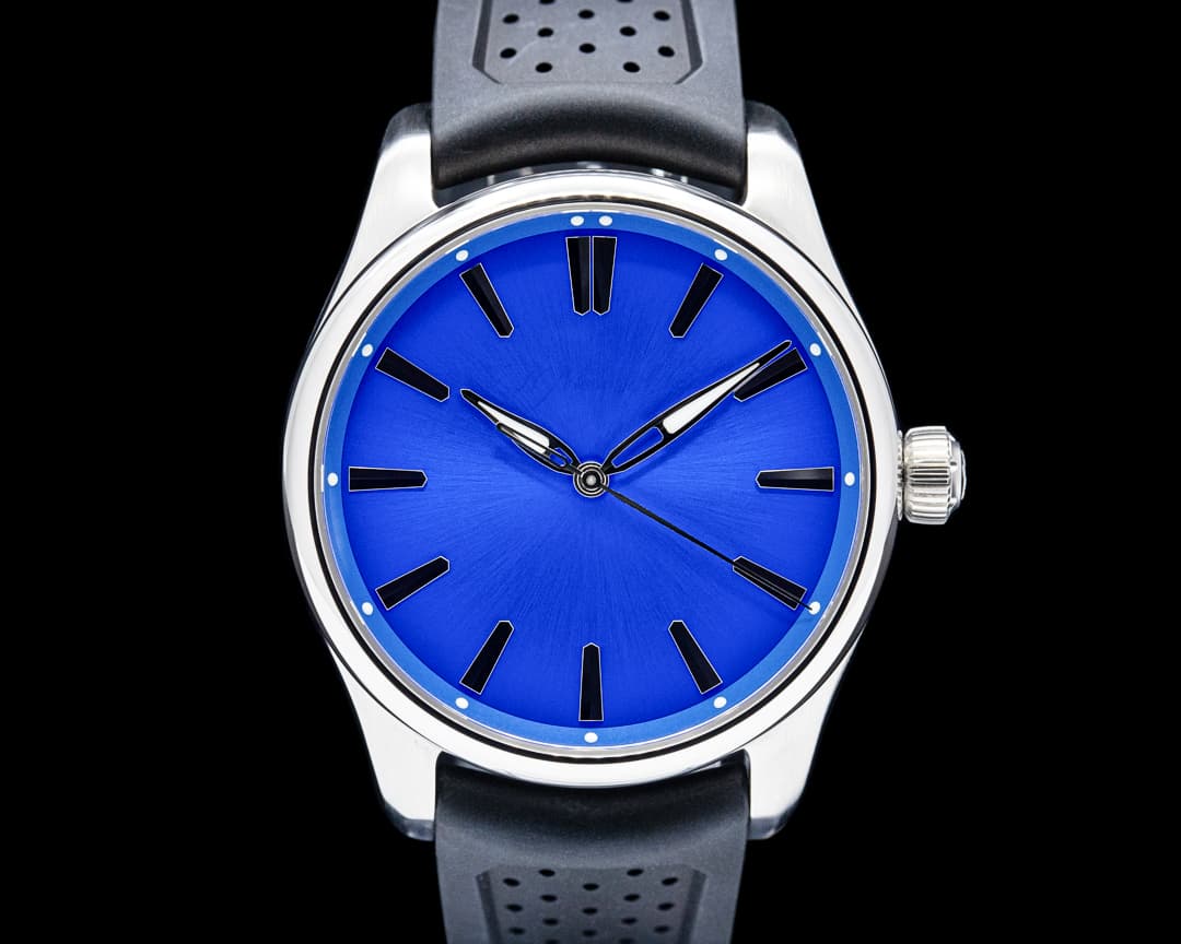 H. Moser and Cie. 3200-1217 Pioneer Centre Seconds SS Blue Fume Dial