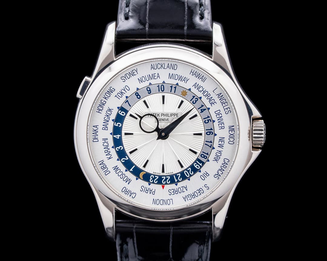 Patek Philippe 5130G World Time 18K White Gold Silver Dial