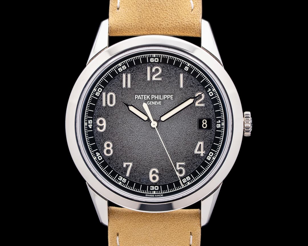 Patek Philippe 5226G Calatrava 18K White Gold Charcoal Gray Textured Dial