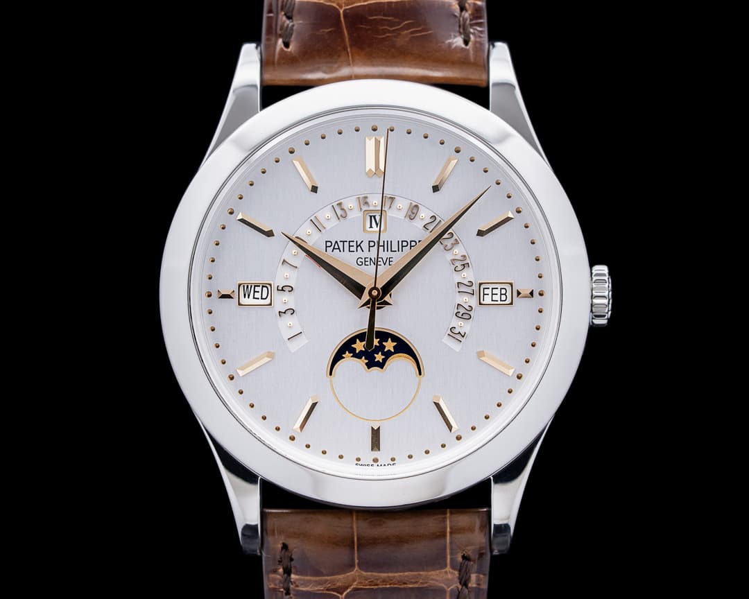 Patek Philippe 5496P Perpetual Calendar Retrograde Date Platinum Silver Dial
