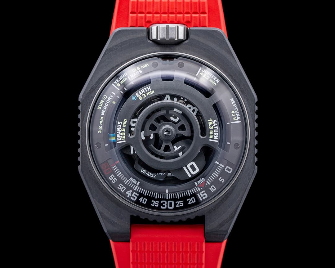 Image of URWERK UR-100V Lightspeed Black Dial LIMITED