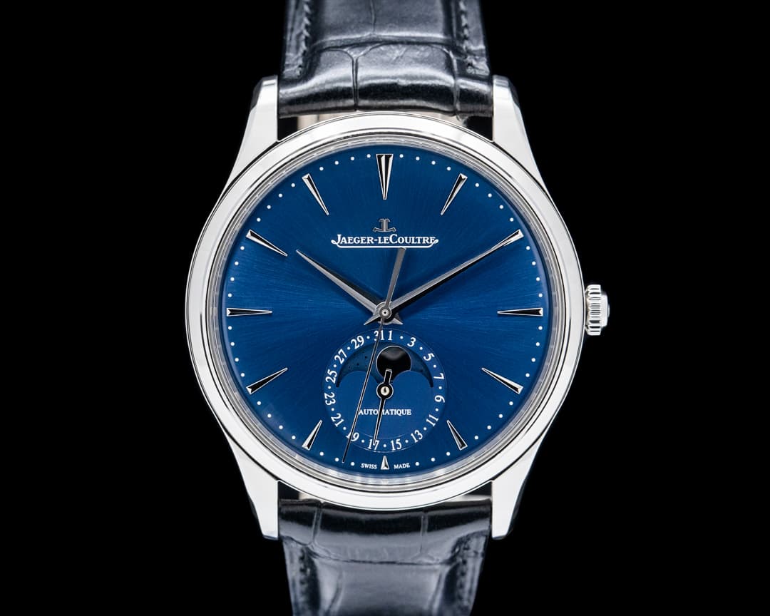 Jaeger LeCoultre Q1368480 Master Ultra Thin Moon SS Blue Dial
