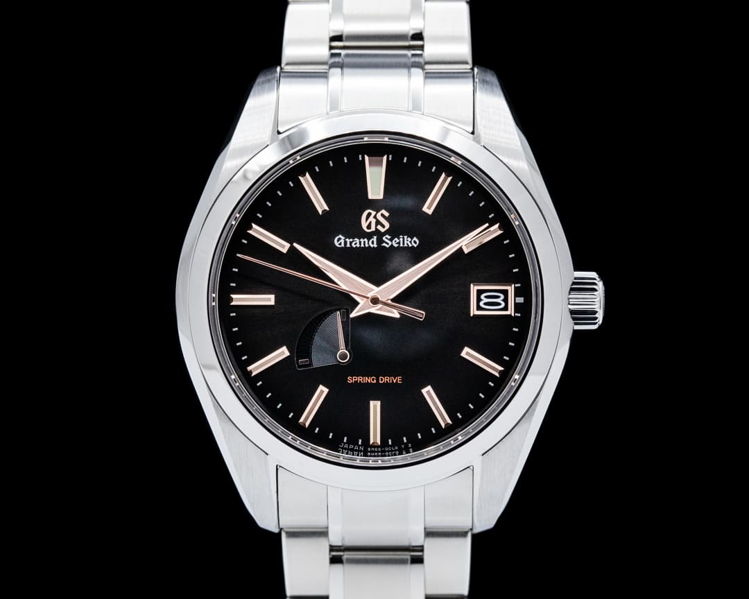 Image of Grand Seiko SBGA401 Heritage Collection Spring Drive Boutique SS Black Dial