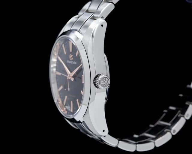 Grand Seiko SBGA401 Heritage Collection Spring Drive Boutique SS Black ...