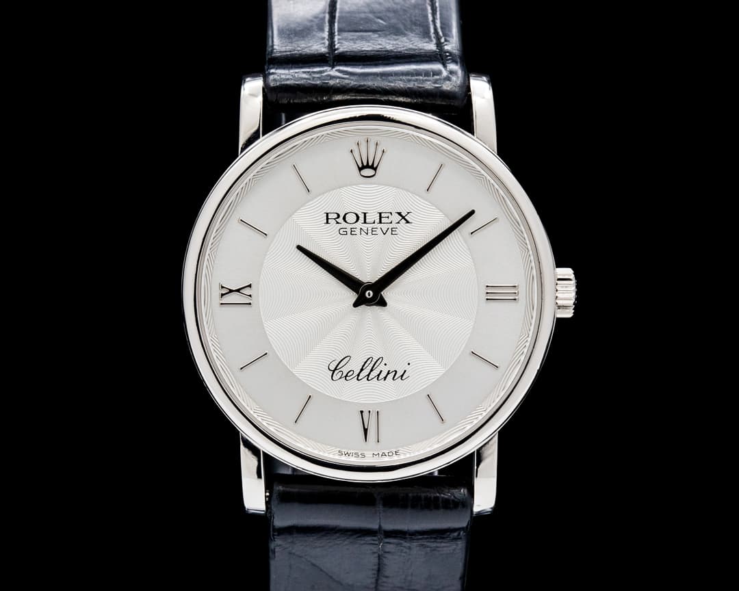 Image of Rolex 5115 Cellini Classic 18K White Gold Silver Dial  Circa. 2007