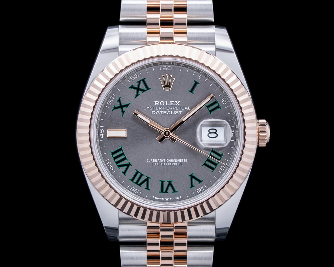 Image of Rolex 126331 Datejust 41 18K RG / SS "Wimbledon" Dial