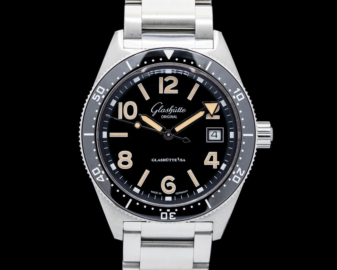 Image of Glashutte Original SeaQ SS Black Dial