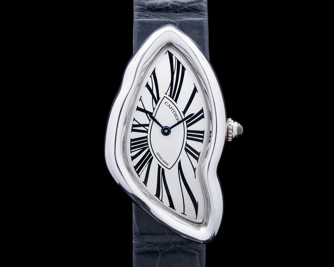 Cartier WGCH0043 Crash "NSO" 18K White Gold Silver Dial RARE