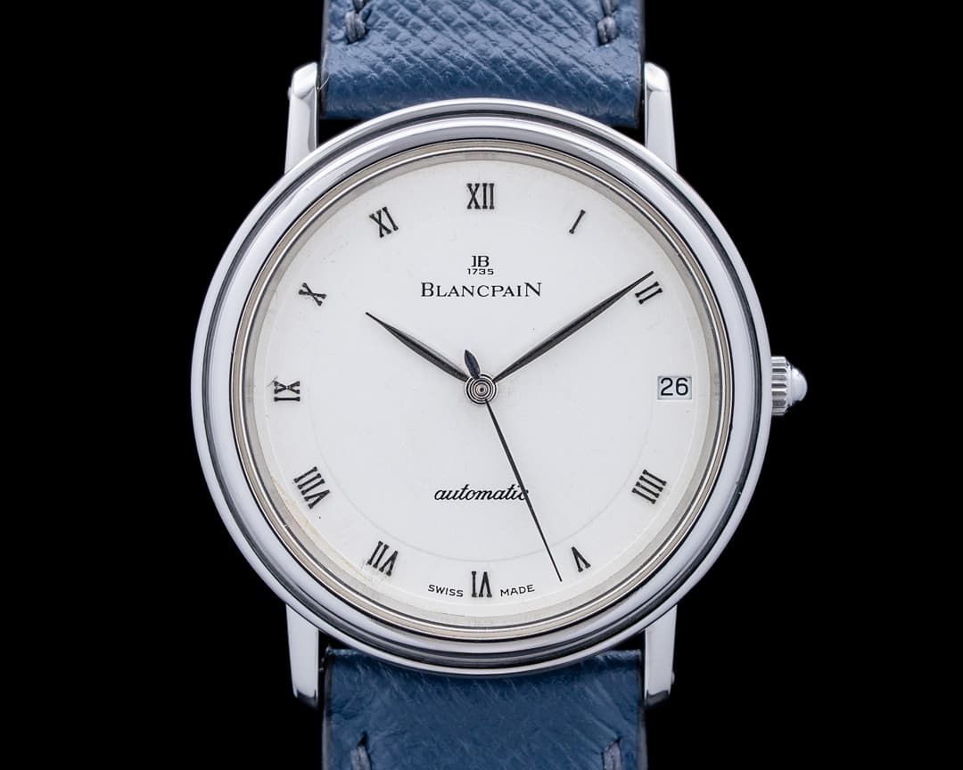 Image of Blancpain 1151-1127-55 Villeret Ultra Slim SS White Dial