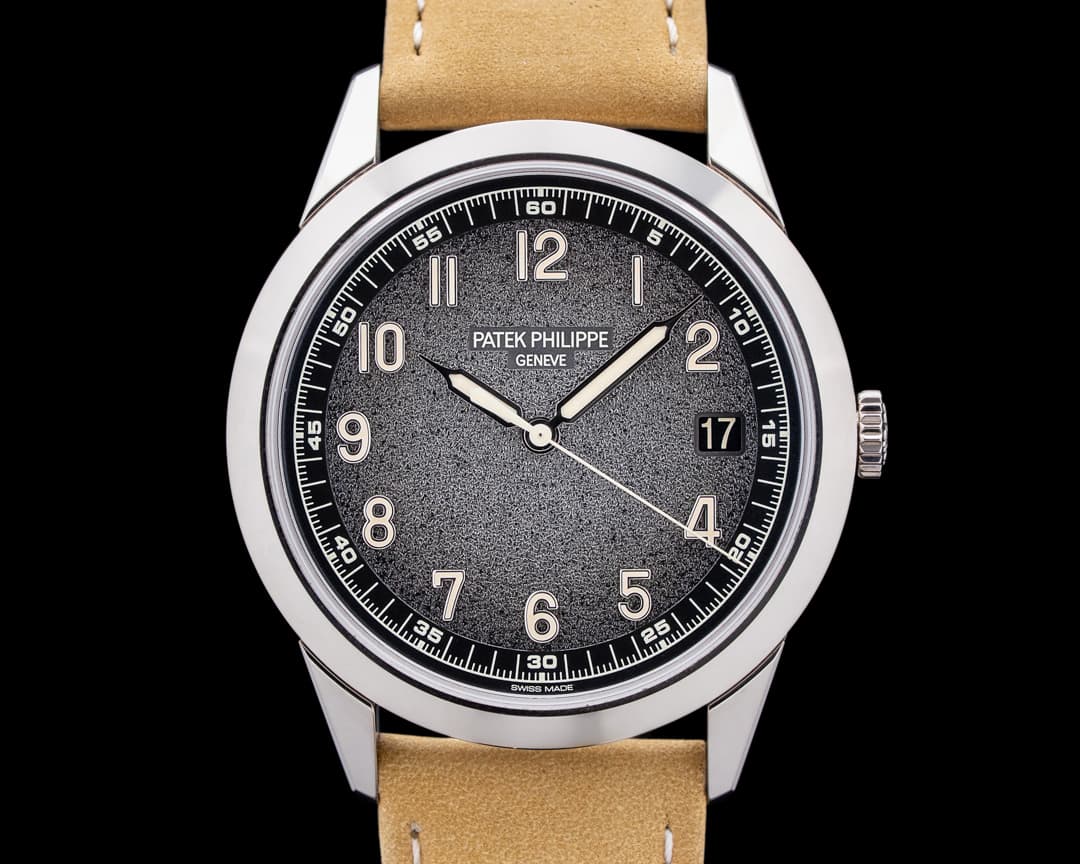 Patek Philippe 5226G Calatrava 18K White Gold Charcoal Gray Textured Dial